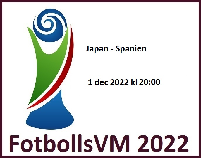Japan - Spanien Fotbolls VM
